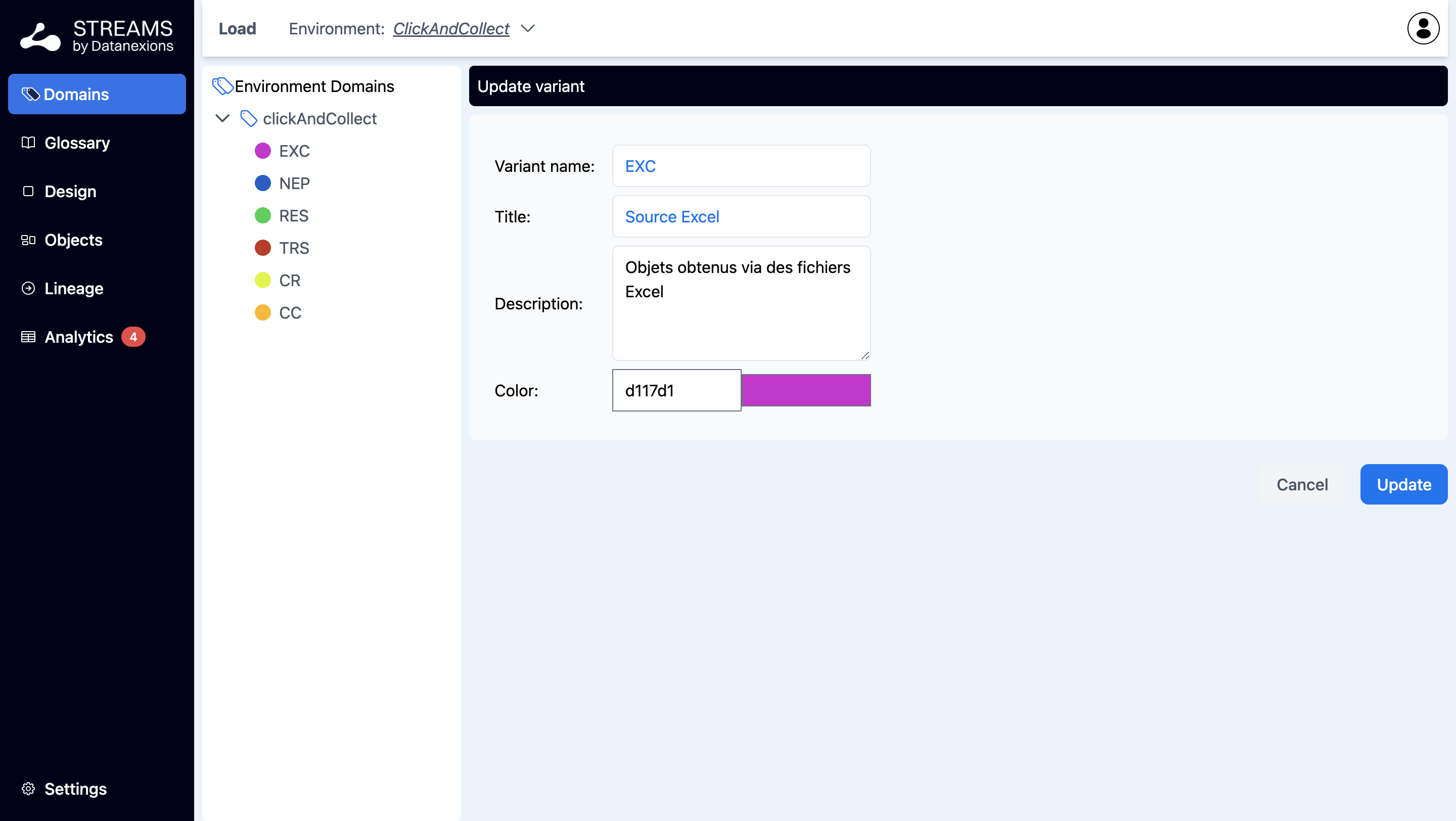 Domains – écran 5
